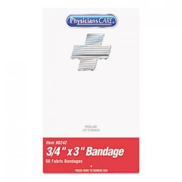 PhysiciansCare XPRESS First Aid Kit Refill, Bandages, 3/4" x 3" Plastic, 50/Box