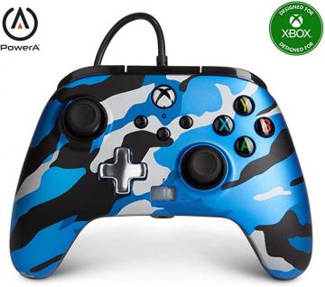 PowerA Enhanced Wired Controller for Xbox - Metallic Blue Camo