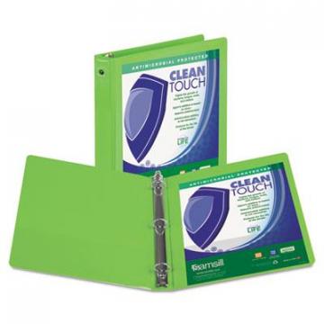 Samsill Clean Touch Round Ring View Binder, 3 Rings, 1" Capacity, 11 x 8.5, Lime