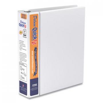 Stride QuickFit PRO Deluxe Heavy Duty Storage D-Ring View Binder, 3 Rings, 2", 11 x 8.5, White