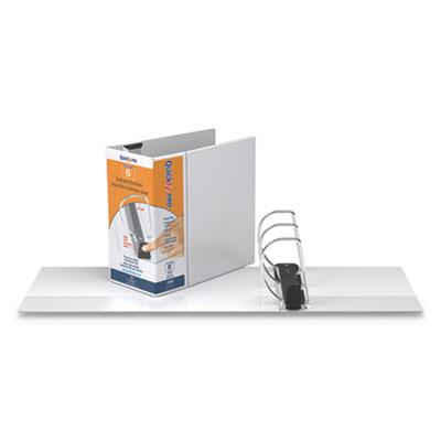 Stride QuickFit PRO Heavy Duty Storage D-Ring View Binder, 3 Rings, 6", 11 x 8.5, White