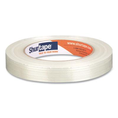 Shurtape GS 490 Economy Grade Fiberglass Reinforced Strapping Tape, 0.71" x 60.15 yds, White