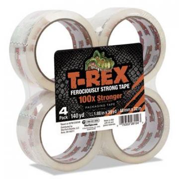 Shurtape T-Rex Packaging Tape, 1.88" Core, 1.88" x 35 yds, Crystal Clear, 4/Pack