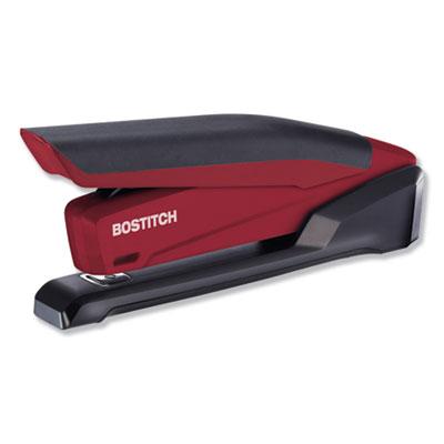 Bostitch Paperpro InPower Spring-Powered Desktop Stapler, 20-Sheet Capacity, Red