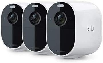 Arlo Essential Spotlight Camera - 3 Pack - Wireless Security, 1080p Video, Color Night Vision