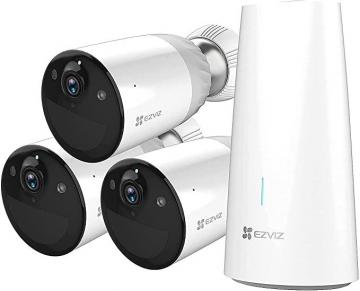 EZVIZ BC1 3-Cam Kit Security Camera Outdoor Wireless, 365 Days Battery Life, Waterproof