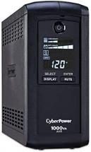 CyberPower CP1000AVRLCD Intelligent LCD UPS System, 1000VA/600W, 9 Outlets, AVR, Mini-Tower