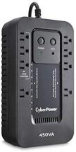 CyberPower EC450G Ecologic Battery Backup & Surge Protector UPS System, 450VA/260W, 8 Outlets