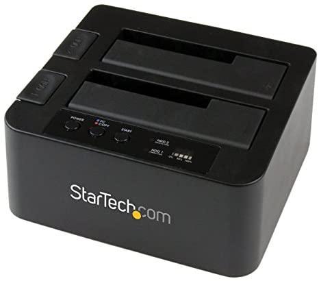 StarTech Dual Bay USB 3.0/ eSATA Hard Drive Duplicator Dock for 2.5" & 3.5" SATA SSD HDD with UASP