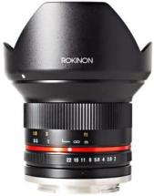 Rokinon RK12M-M 12mm F2.0 NCS CS Ultra Wide Angle Fixed Lens for Canon EF-M Mount, Black