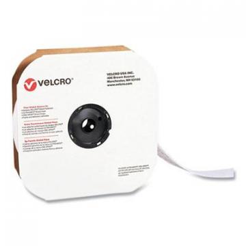 Velcro Sticky-Back Fasteners, Hook Side, 2" x 75 ft, White