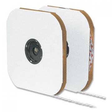 Velcro Sticky-Back Fasteners, Hook Side, 0.75" dia, White, 1,028/Pack