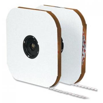 Velcro Sticky-Back Fasteners, Hook Side, 0.5" dia, White, 1,440/Pack