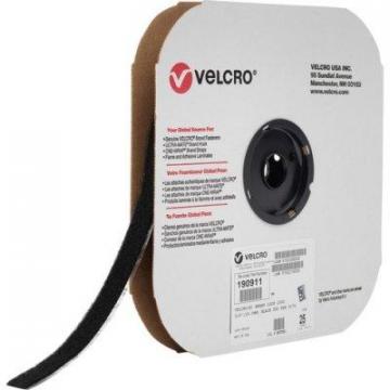 Velcro Brand Sticky Back Tape (Loop Only), 25yd x 3/4in Roll, Black