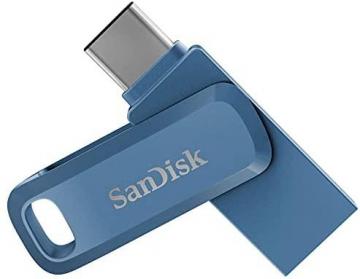 SanDisk 128GB Ultra Dual Drive Go USB Type-C Flash Drive, Blue