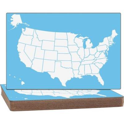 Flipside Products Flipside U.S. Map Dry-erase Board (11222)