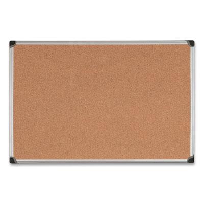 Bi-silque MasterVision Value Cork Bulletin Board with Aluminum Frame, 48 x 96, Natural (CA211170)