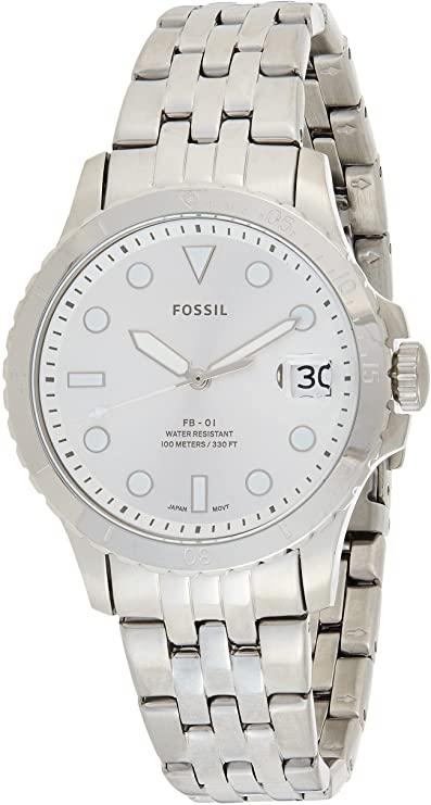 FOSSIL Womens Watch FB-01, 36mm case size, Quartz movement, Stainless Steel strap