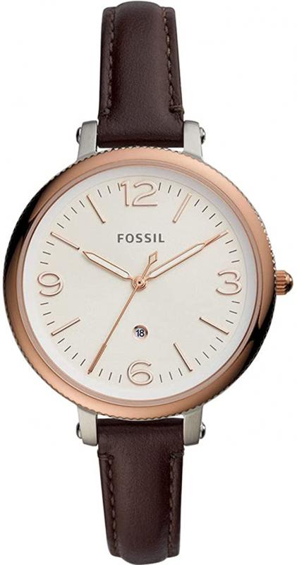 Fossil Women's Analogue Quartz Watch with Leather Strap ES4922