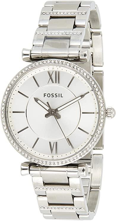 Fossil Women's Carlie Stainless Steel Casual Quartz Watch