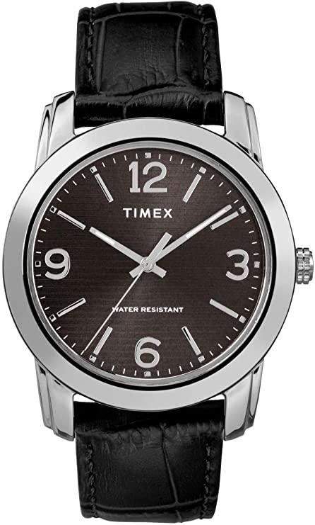 Timex Men's Core 39 mm Leather Strap Watch