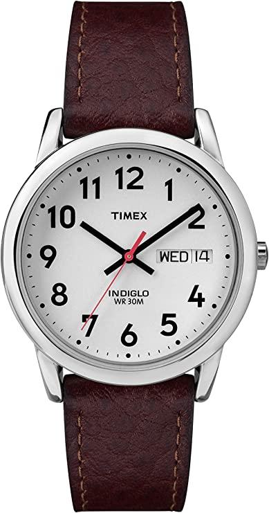 Timex Easy Reader 35 mm Men's Stainless steel Day Date Expansion Band Quartz Watch