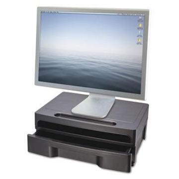 Officemate Monitor Stand with Drawer, 13 1/8 x 9 7/8 x 5, Black