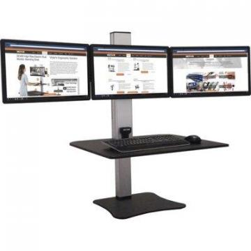 Victor High Rise Electric Triple Monitor Standing Desk