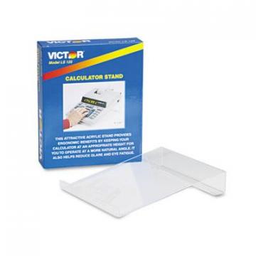 Victor Large Angled Acrylic Calculator Stand, 9 x 11 x 2, Clear