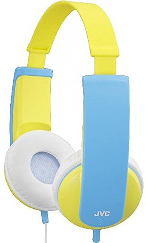 JVC Tiny Phones Kids Stereo Headphones with Volume Limiter - Yellow/Blue
