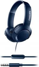 Philips SHL3075 BASS+ On-Ear Headphones with Mic - Blue