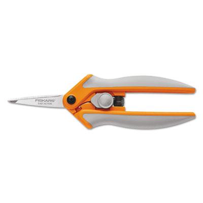 Fiskars Easy Action Micro-Tip Scissors, Pointed Tip, 5" Long, 1.75" Cut Length