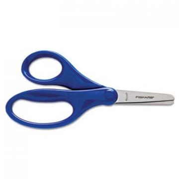 Fiskars Kids/Student Scissors, Rounded Tip, 5" Long, 1.75" Cut Length, Assorted Straight Handles