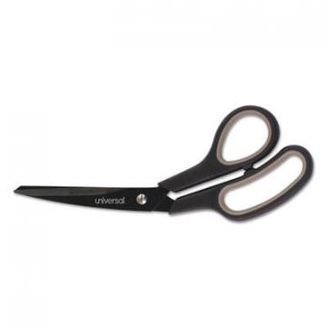 Universal Industrial Carbon Blade Scissors, 8" Long, 3.5" Cut Length, Black/Gray Offset Handle