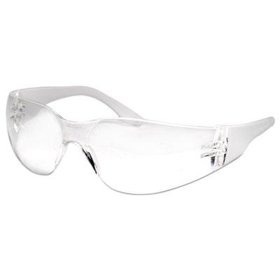Boardwalk Safety Glasses, Clear Frame/Clear Lens, Anti-Fog, Polycarbonate, Dozen