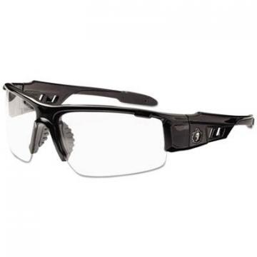 ergodyne Skullerz Dagr Safety Glasses, Black Frame/Clear Lens, Nylon/Polycarb