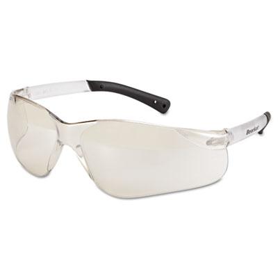 MCR Safety BearKat Safety Glasses, Frost Frame, Clear Mirror Lens