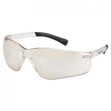 MCR Safety BearKat Safety Glasses, Frost Frame, Clear Mirror Lens
