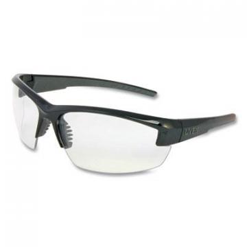 Uvex Honeywell Uvex Mercury Safety Glasses, Anti-Scratch, Clear Lens, Black/Gray Frame