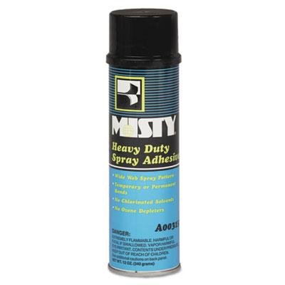 Misty Heavy-Duty Adhesive Spray, 12 oz, Dries Clear