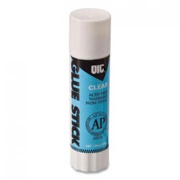 Officemate Clear Glue Stick, 0.74 oz, Dries Clear