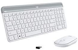 Logitech MK470 Slim Wireless Keyboard and Mouse Combo Off White