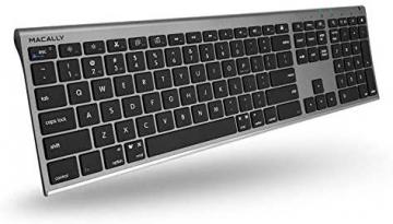 Macally Wireless Bluetooth Keyboard for Mac - Space Gray