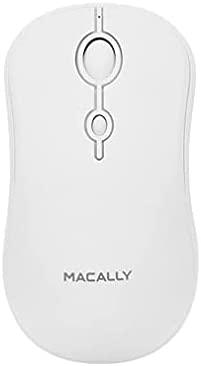 Macally Bluetooth Rechargeable Wireless Mouse - White