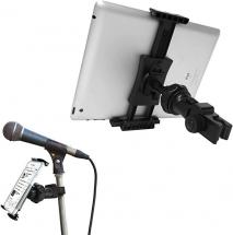 Macally Tablet Holder for Mic Stand, Fits Devices Between 3.5” to 8” Wide