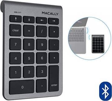 Macally 22 Keys Bluetooth Wireless Number Pad for Laptop and Desktop