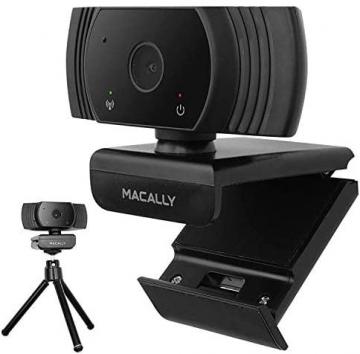 Macally 1080P Webcam with Microphone and Tripod