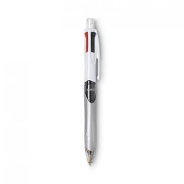 BIC 3 + 1 Retractable Ballpoint Pen/Pencil, Black/Blue/Red Ink, Gray Barrel, 3/Pack