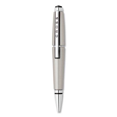 Cross Edge Retractable Gel Pen Gift Box, Medium 0.7mm, Black Ink, Titanium Barrel