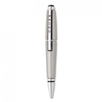 Cross Edge Retractable Gel Pen Gift Box, Medium 0.7mm, Black Ink, Titanium Barrel